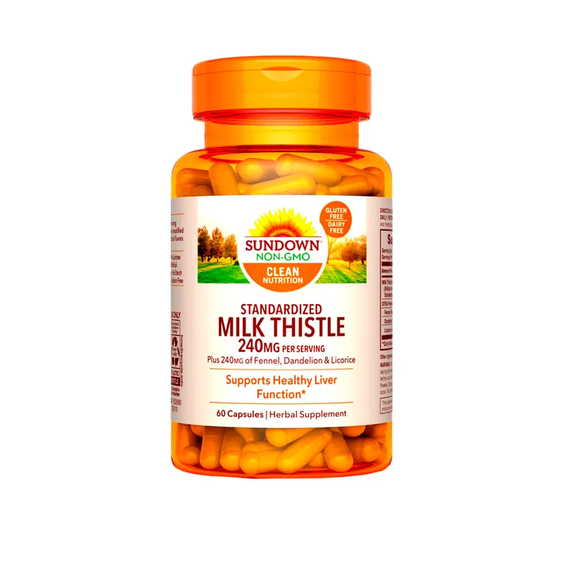 Suplemento Proteínico Milk Thistle 240mg Sundown  - Cont. 60 cápsulas