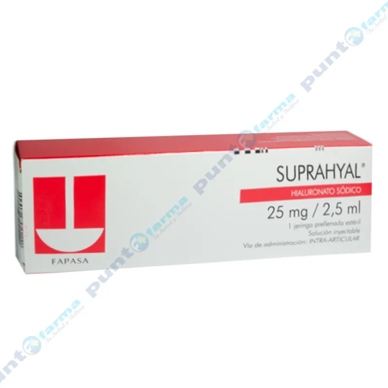 Suprahyal Solución Inyectable - Cont. 1 ampolla de 2,5 mL