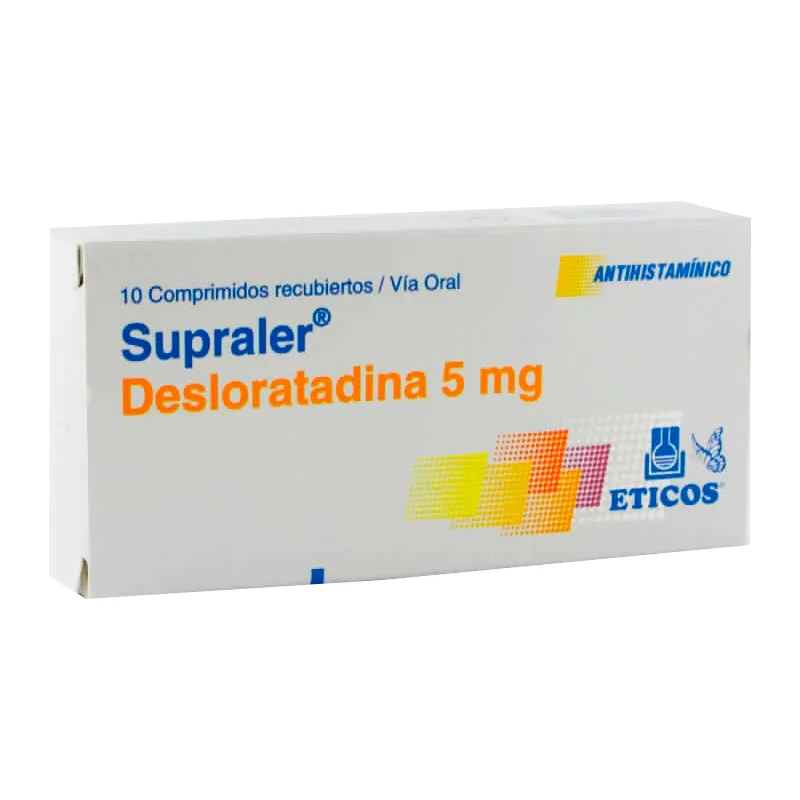 Image miniatura de Supraler-Desloratadina-5-mg-Caja-de-10-comprimidos-recubiertos-47492.webp