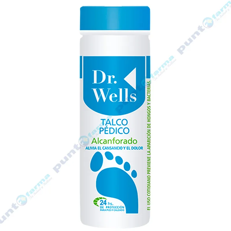 Talco Pédico Alcanforado Dr. Wells - Cont.100 gr