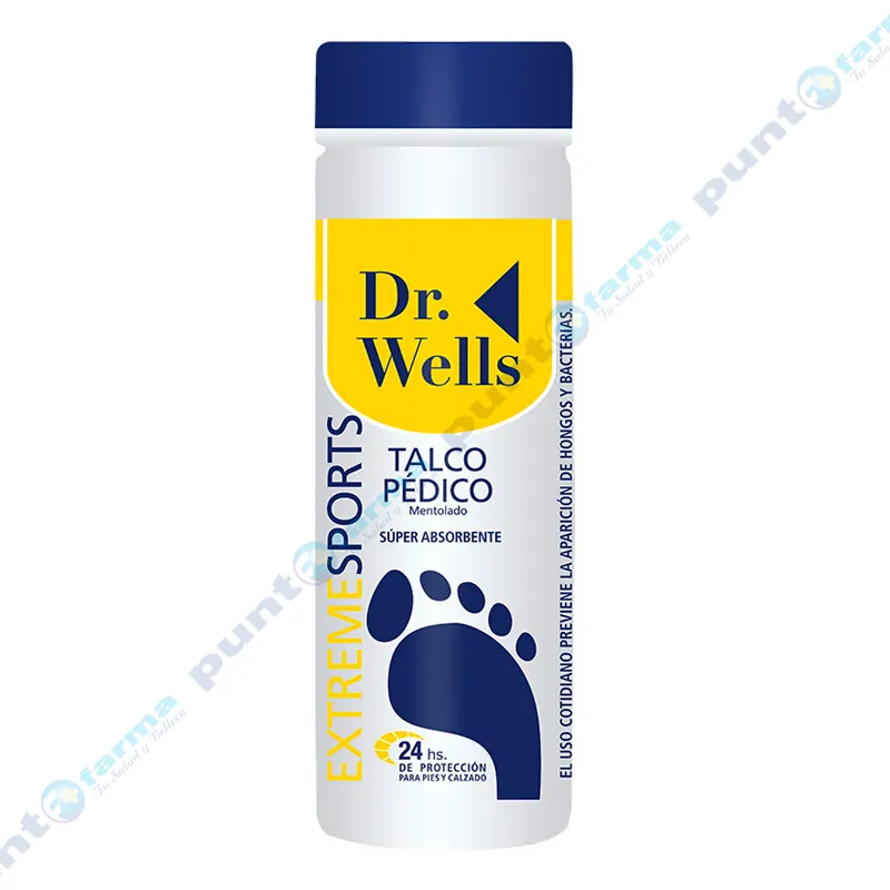 Talco Pédico Mentolado Extreme Sports Dr. Wells -  100 gr