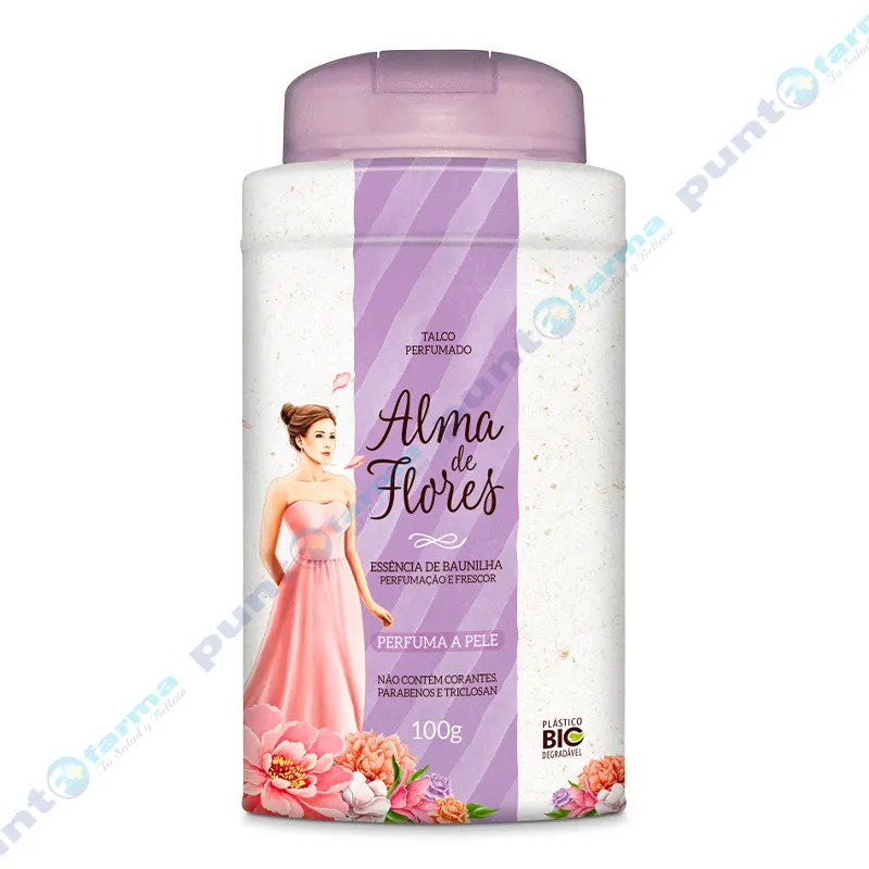 Talco Perfumado Esencia Vainilla Alma de Flores - Cont.100 g