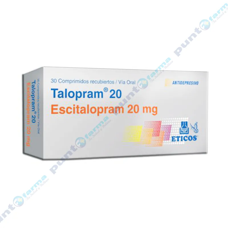 Talopram 20 Escitalopram 20 mg - Caja en 30 comprimidos recubiertos