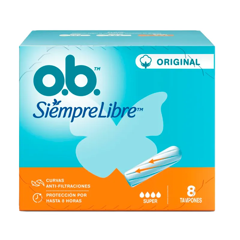 Tampones Ob Original Super - Cont 8 unidades