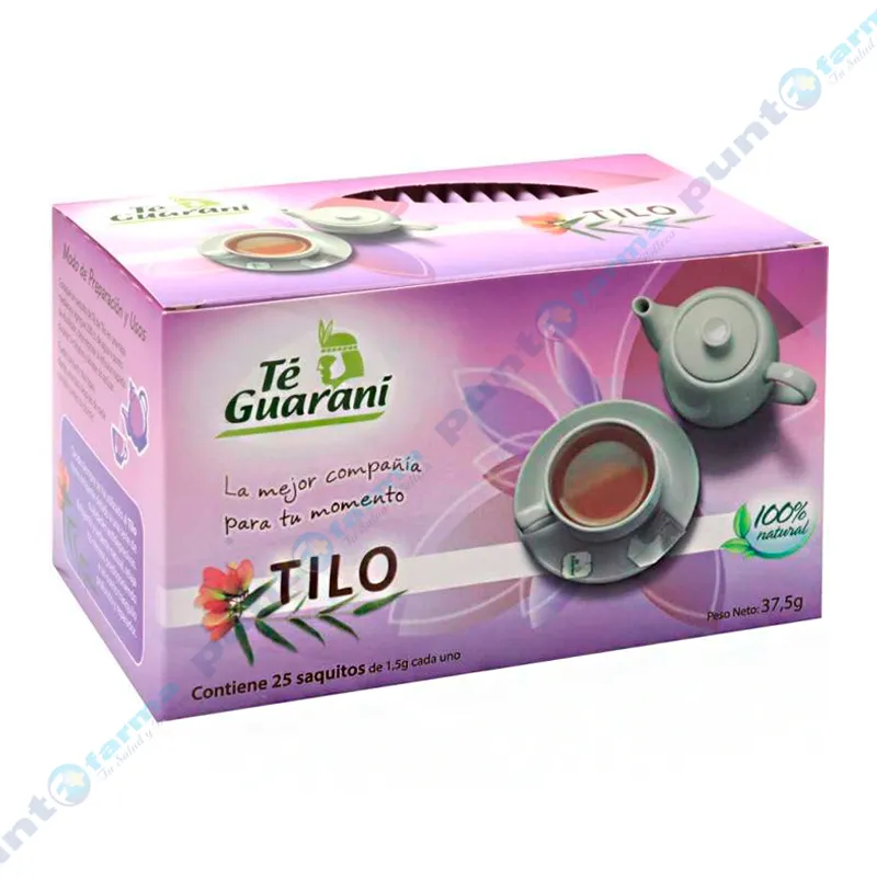 Té de Tilo de Té Guaraní - Cont. 25 saquitos de 1.5 g c/u