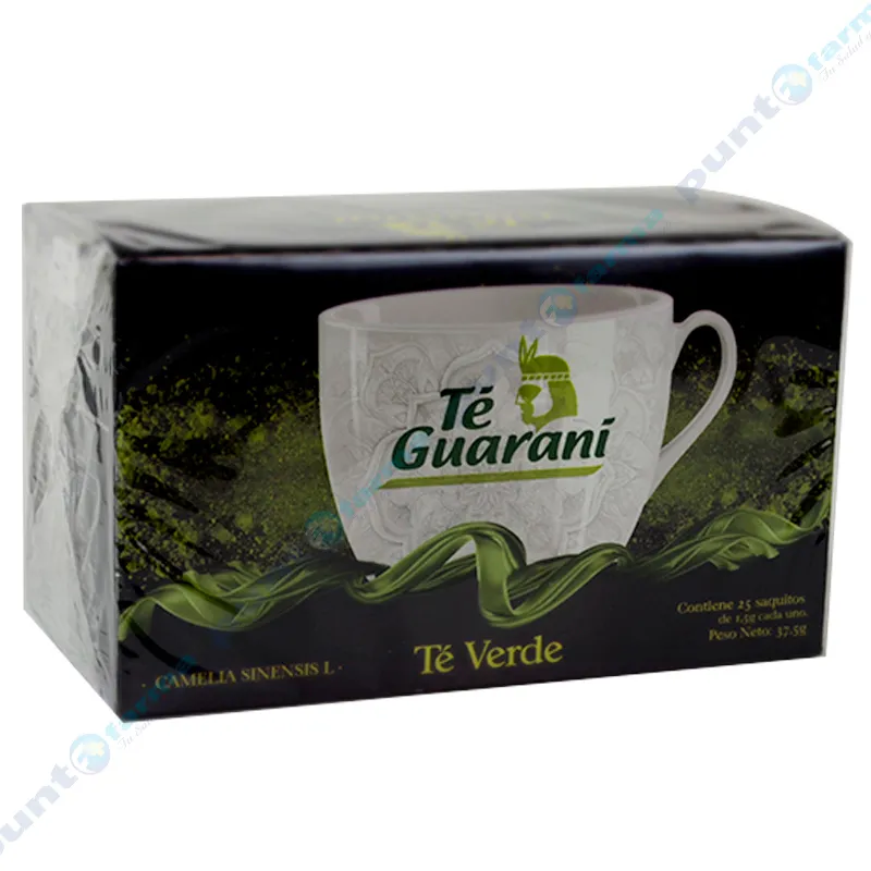 Té verde Camelia sinensis L de Té Guaraní - Cont. 25 sauitos de 1,5g c/u