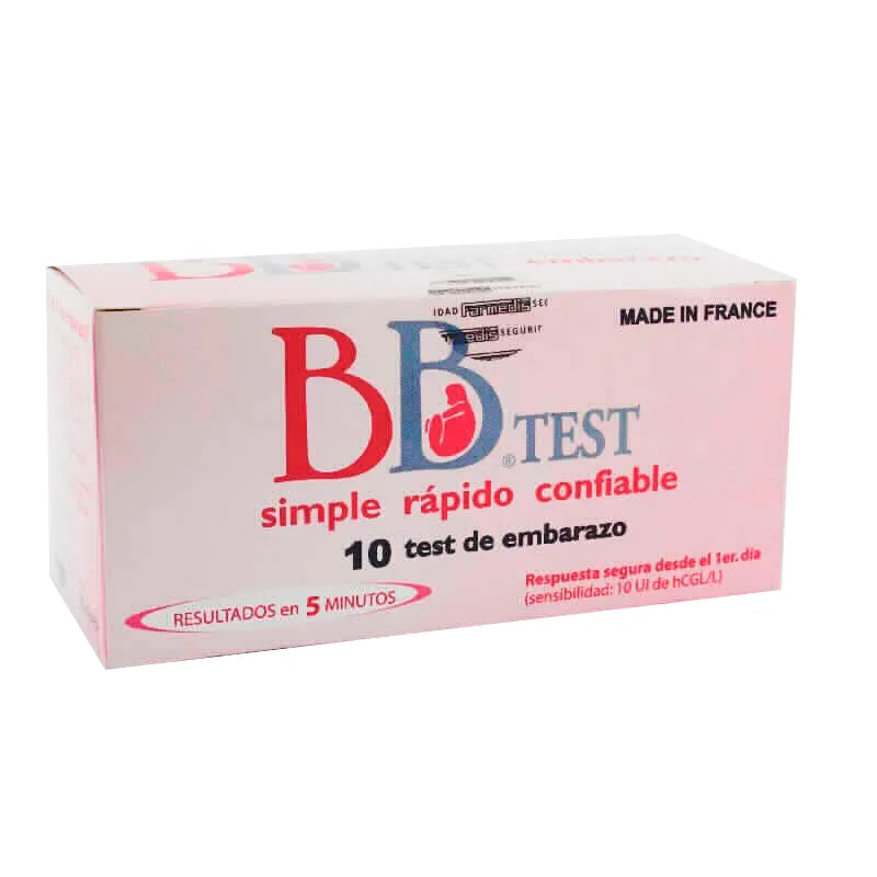 Test de Embarazo Bb Tets - Cont 10 unidades