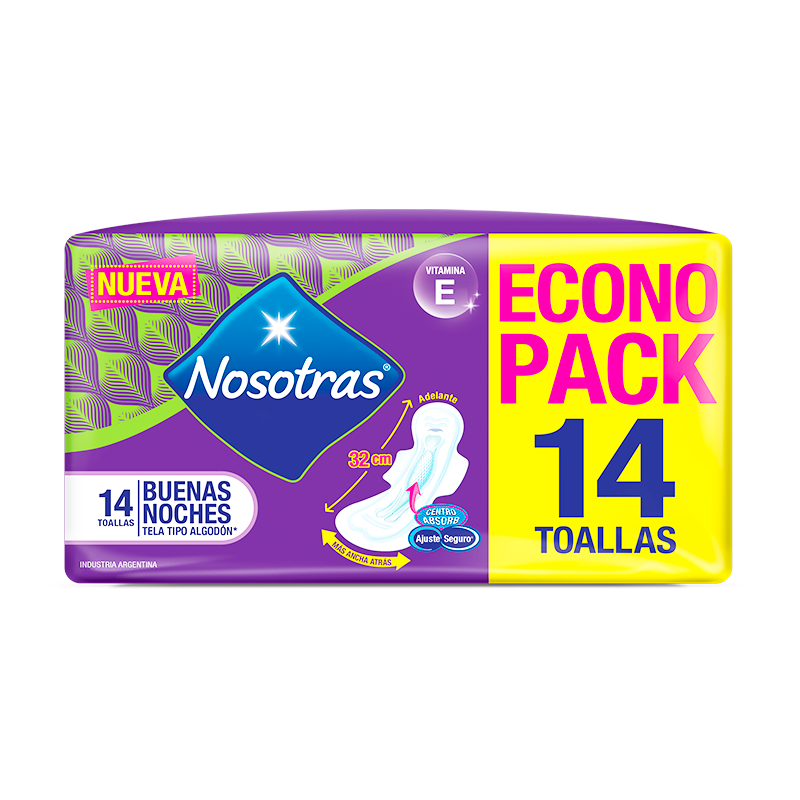 Punto Farma | Toallas Femeninas Buenas Noches Natural Nosotras - Cont. 14 unidades Punto Farma | Toallas Femeninas Buenas Noches Natural Nosotras - Cont. 14 unidades