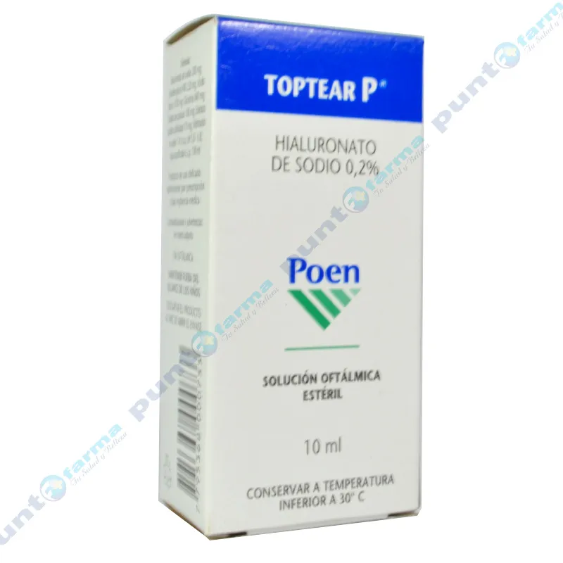 Toptear P Hialuronato de Sodio 0,2% - Cont. 10mL