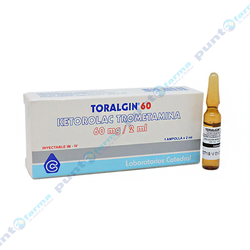 Toralgin 60 Ketorolac Trometamina 60 mg/20 mL Solucion Inyectable ...