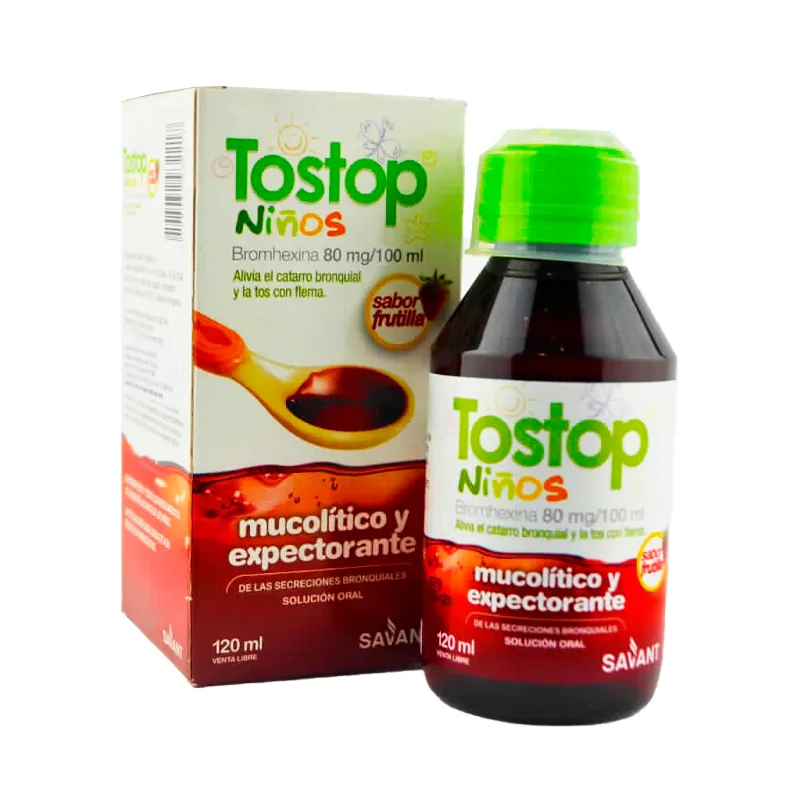 Image miniatura de Tostop-Ni-os-Bromhexina-80mg-100ml-sabor-frutilla-120ml-46401.webp