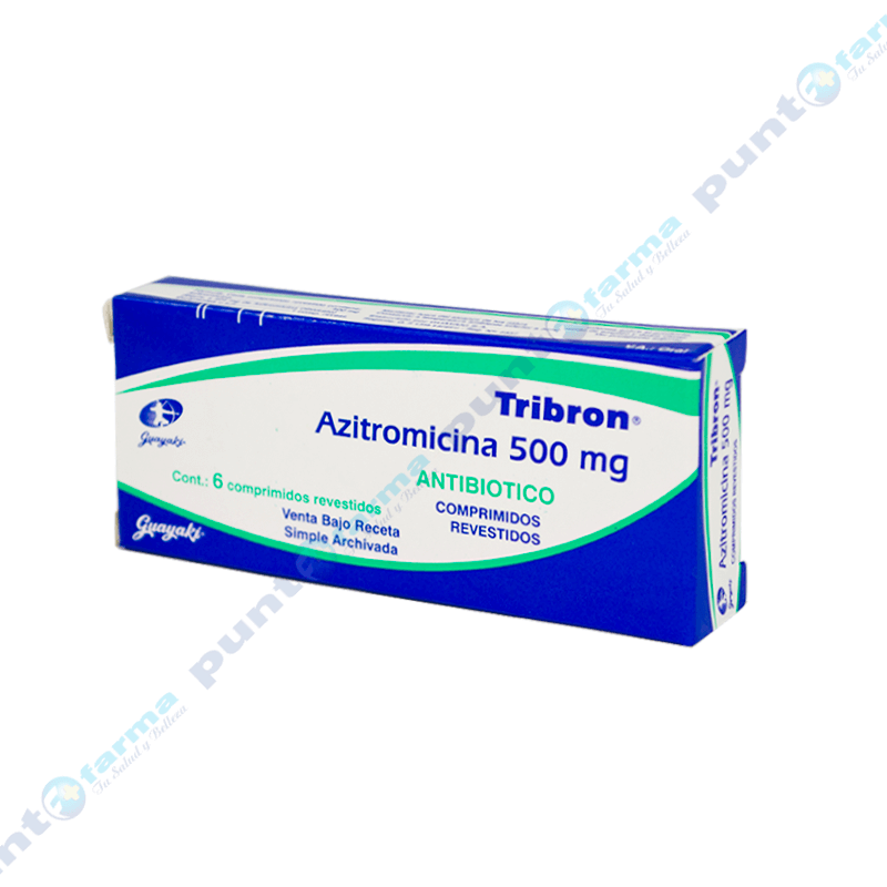 Tribon Azitromicina 500 mg. - Caja de 6 comprimidos | Punto Farma