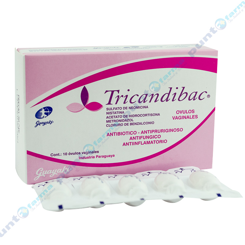 Tricandibac Sulfato de Neomicina - Cont. 10 óvulos vaginales | Punto Farma