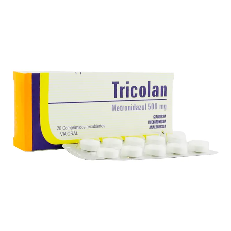 Image miniatura de Tricolan-Metronidazol-500mg-Caja-de-20-comprimidos-recubiertos-47551.webp