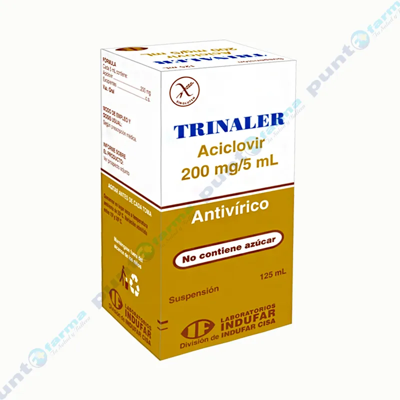 Trinaler Aciclovir 200 mg  - 125 mL