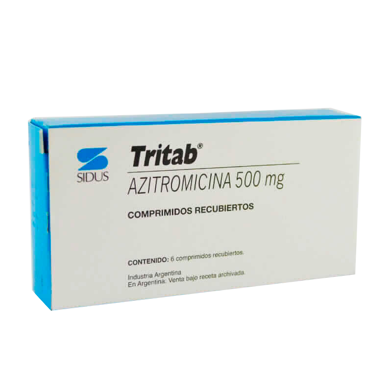 Tritab Azitromicina 500 mg - Caja de 6 comprimidos recubiertos | Punto Farma