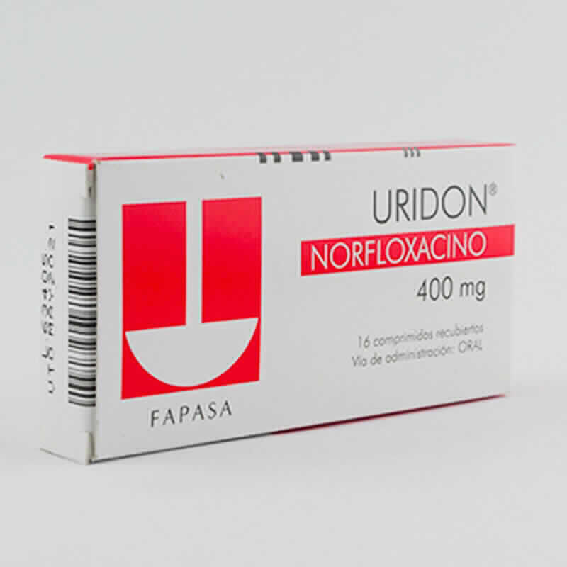 Quedateencasa Punto Farma Uridon Norfloxacino 400 Mg Caja De 16 Comprimidos