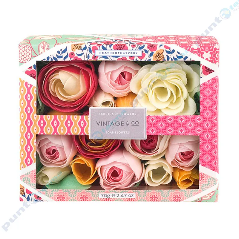 Vintage & Co. Fabrics and flowers Soap flowers (Flores de jabón 70 g)