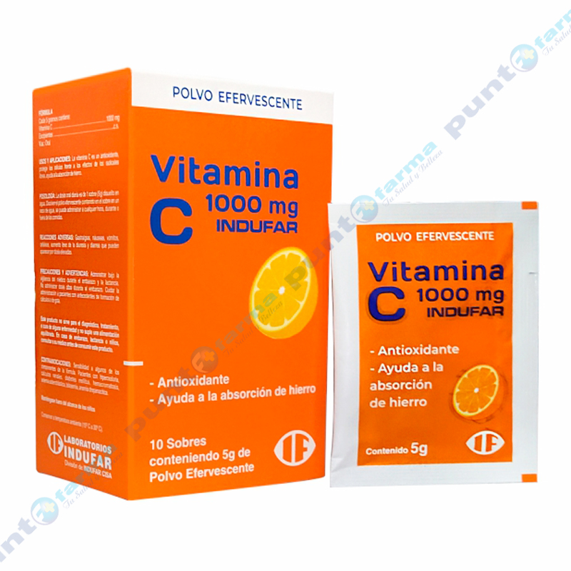 Quedateencasa Punto Farma Vitamina C 1000 Mg Cont 10 Sobres