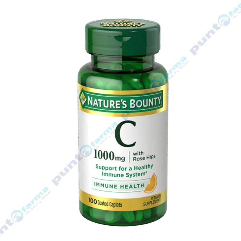 Vitamina C 1000mg Natures Bounty - Cont 100 cápsulas