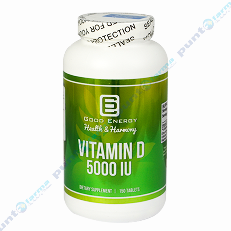 Vitamina D 5000 UI Good Energy 150 tabletas Punto Farma