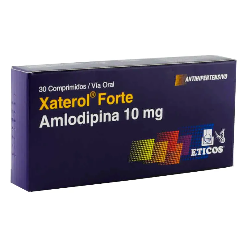 Xaterol Forte Amlodiplina 10 mg - Caja 30 comprimidos