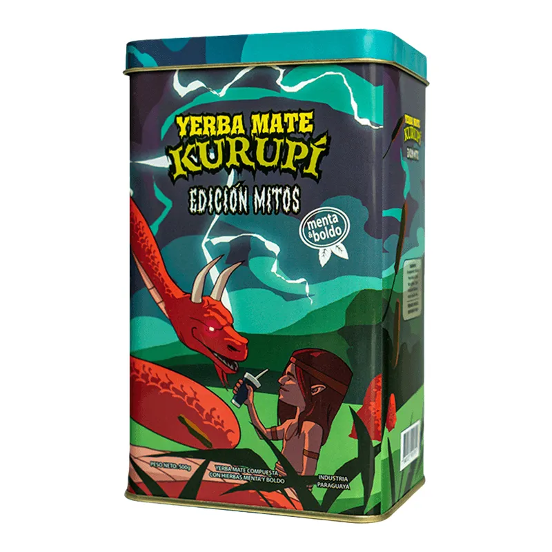 Yerba kurupi Menta y Boldo Edición Mitos - Lata de 500 gr