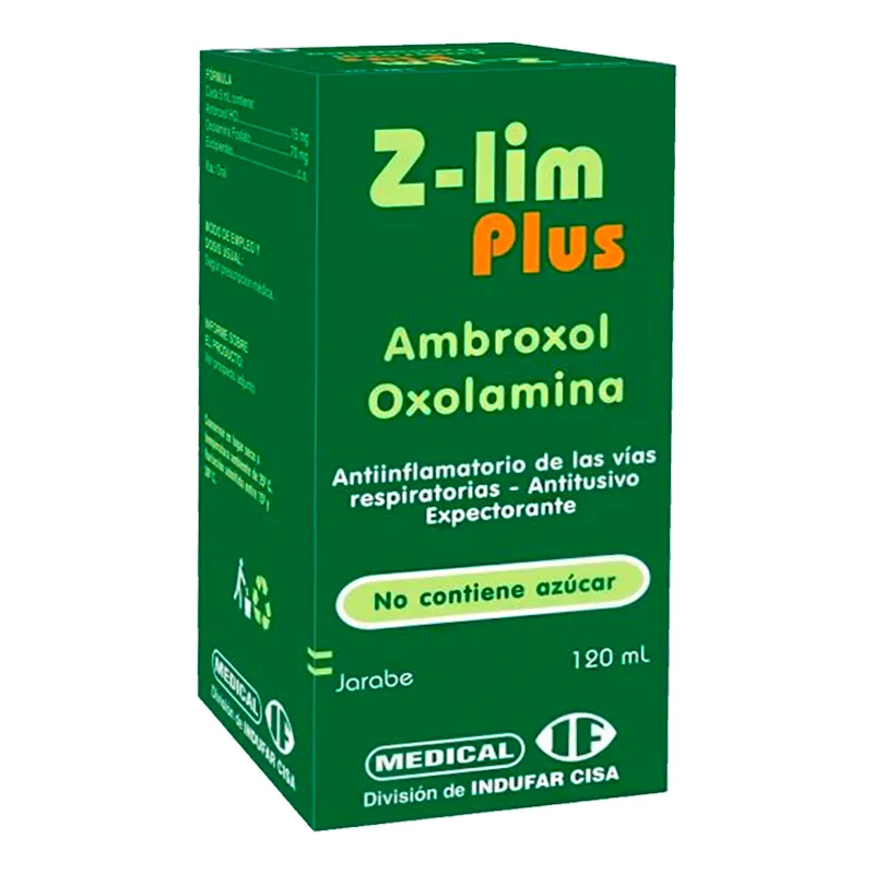 Z-lim Plus Ambroxol Oxolamina - 120 mL.