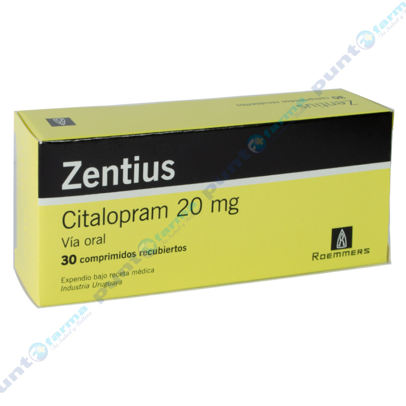 Zentius Citalopram 20mg - Caja de 30 comprimidos | Punto Farma