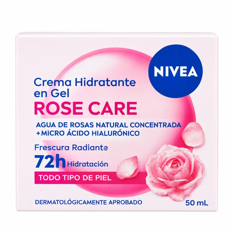 Crema Hidratante en Gel Rose Care Nivea - 50 mL