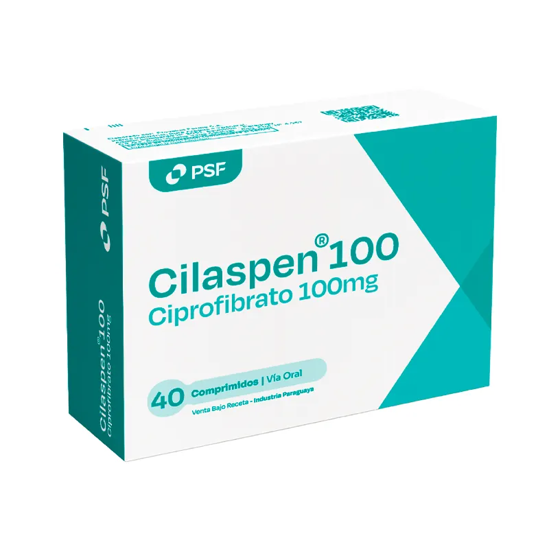 Cilaspen Ciprofibrato 100 mg - Cont. 40 Comprimidos