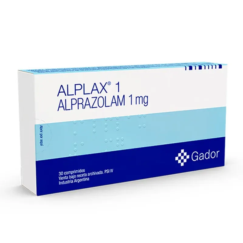 Alplax Alprazolam 1 mg - 30 Comprimidos
