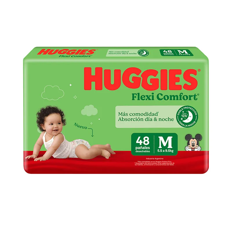 Huggies Flexi Comfort M - Contiene 48 unidades