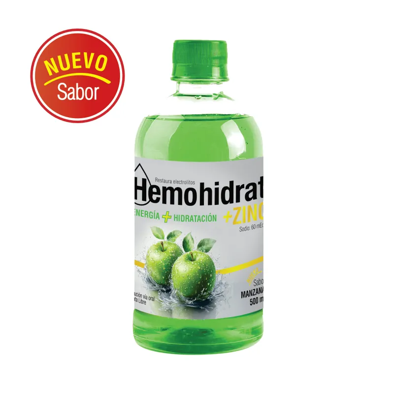 Hemohidrat más Zinc Sabor Manzana Verde - 500 mL