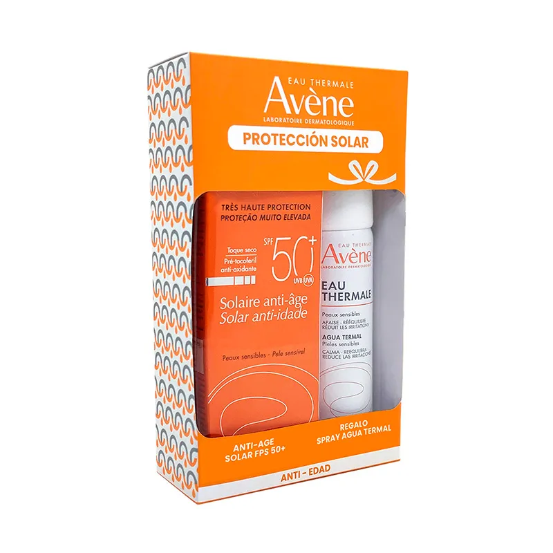 Kit de Vacaciones Solar Antiage SPF50+ Agua termal 50 ml Avene
