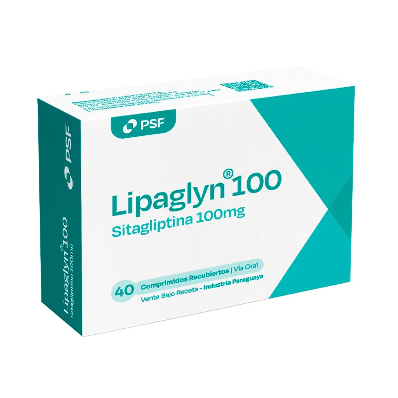 Lipaglyn Sitagliptina 100 mg - Cont. 40 Comprimidos Recubiertos