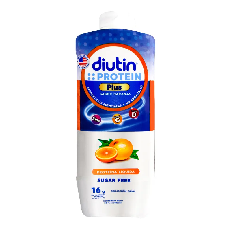 Diutin Protein Plus Sabor Naranja - Cont. 900 mL