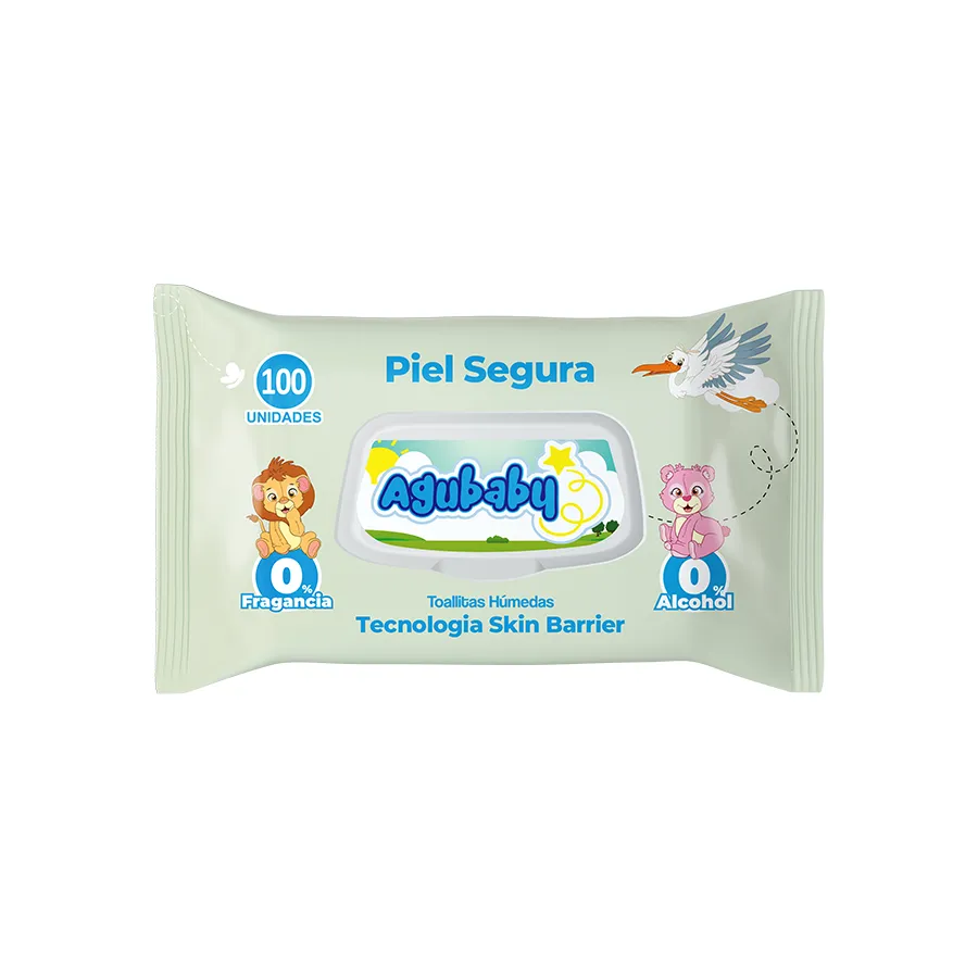 Toallitas Humedas Piel Segura Agubaby - Cont.100 Unidades