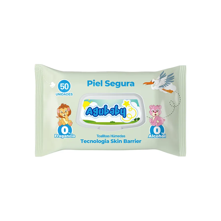 Toallitas Humedas Piel Segura Agubaby - Cont.50 unidades