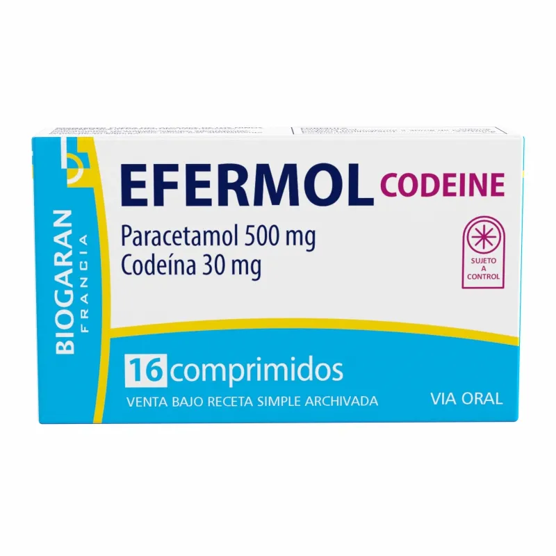 Efermol Codeine Paracetamol 500 mg - Cont. 16 Comprimidos
