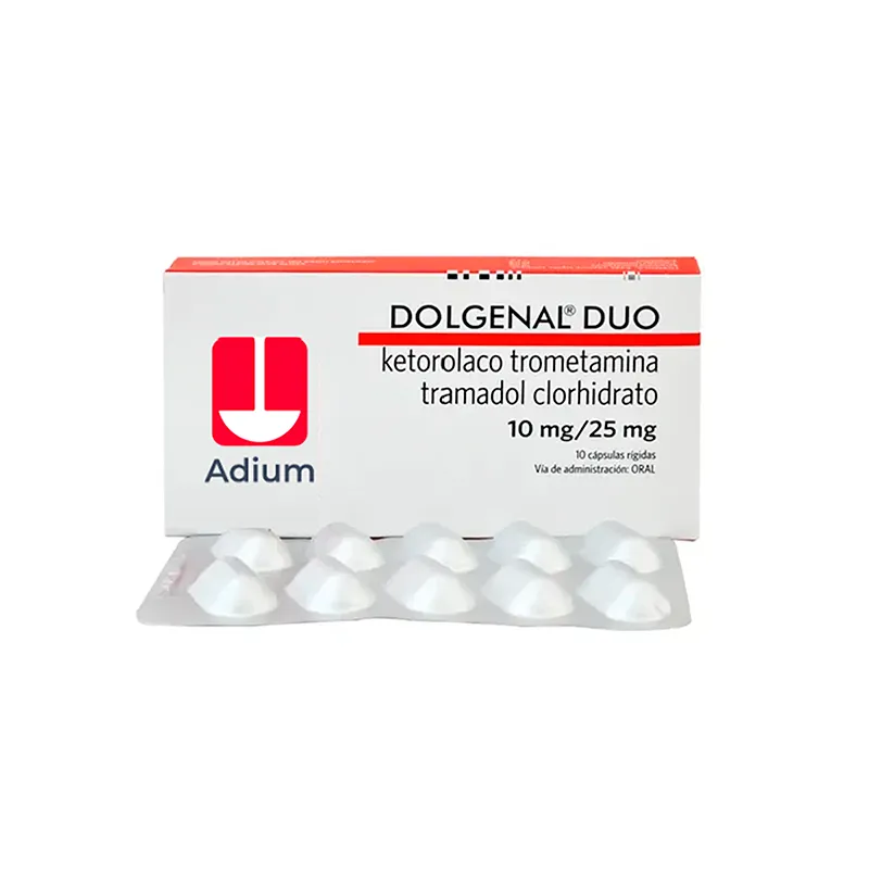 Dolgenal Duo 25 mg Ketorolaco Trometamina - Cont. 10 Capsulas