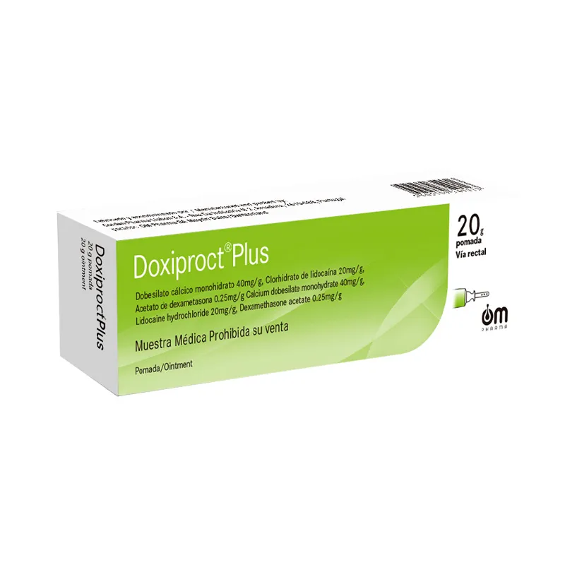 Doxiproct Plus Dexametasona Lidocaina Ungüento - Cont. 20 gr