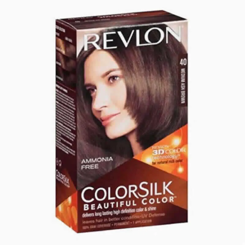 Tinte ColorSilk N° 40 Castaño Ceniza Medio Revlon