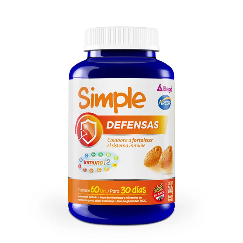 Simple Defensas Bagó - Cont. 60 Unidades