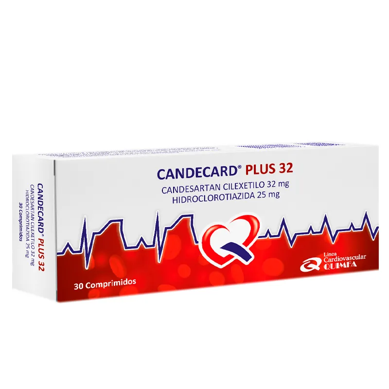 Candecard Plus 32/25 mg Candesartan Cilexetilo 32 mg - Cont. 30 Comprimidos