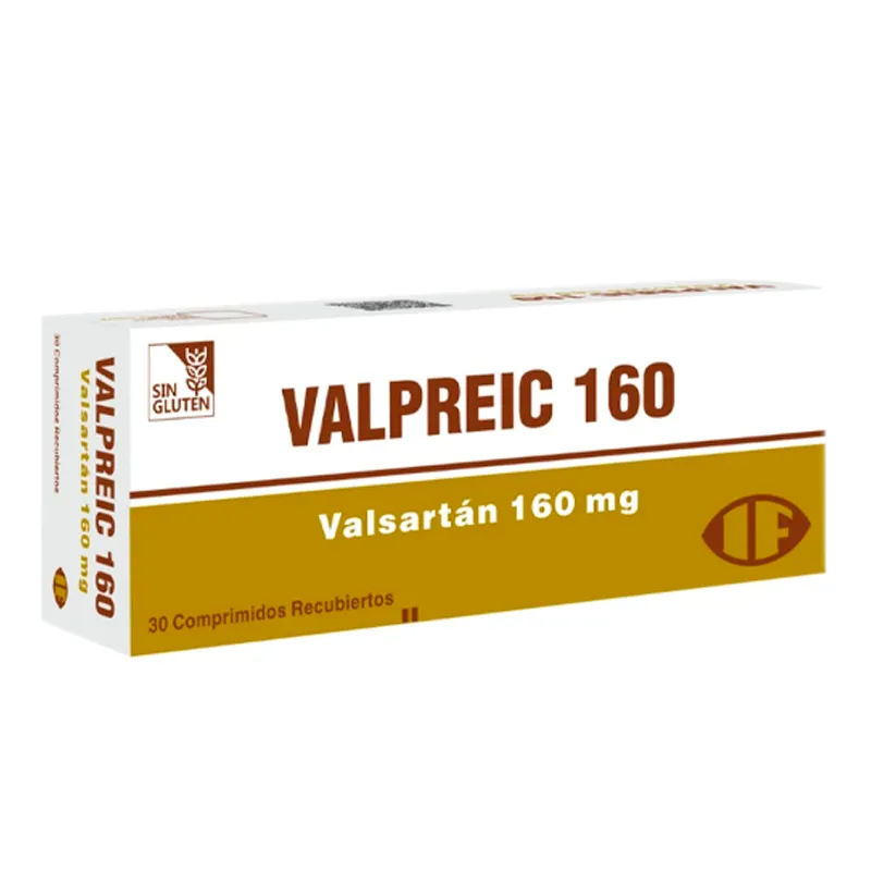 Valpreic Valsartan 160 mg - Cont. 30 Comprimidos Recubiertos