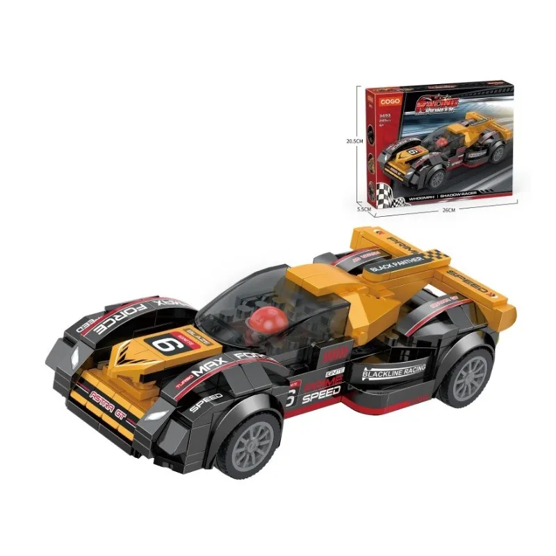auto de carreras racing shadow cogo cjx - cont. 245 piezas