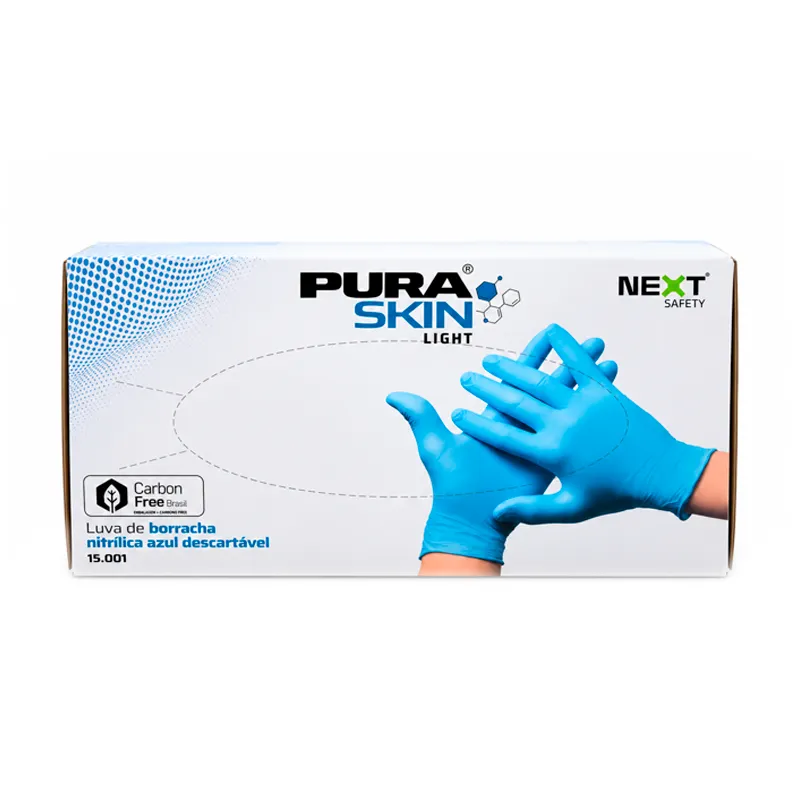 guante domestico de nitrilo m pura skin light - cont. 100 unidades