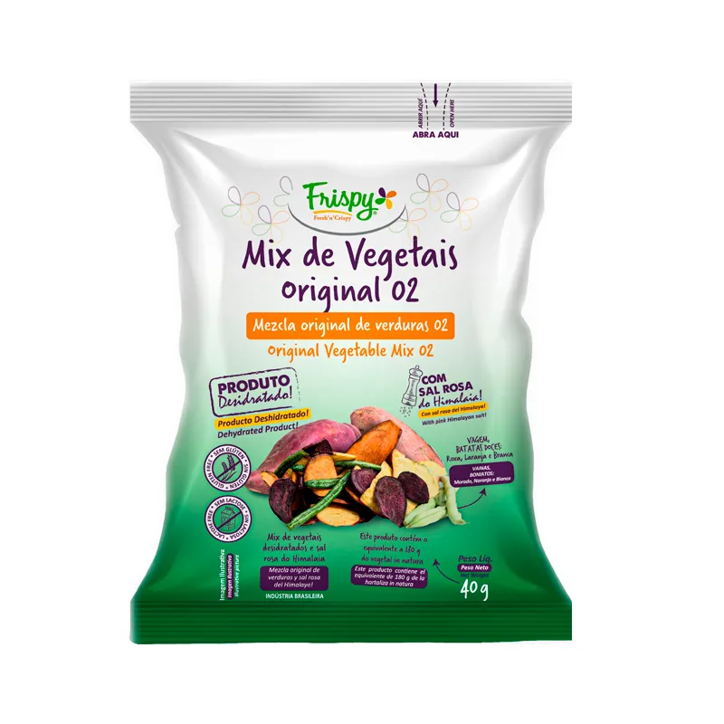 Mix de batata con vegetales original Frispy - Cont. 40 grs.