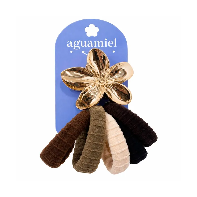 set de accesorios para cabello aguamiel
